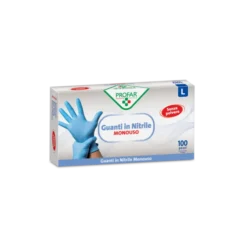 Guanti in Nitrile Senza Polvere L PROFAR® 100 Pezzi