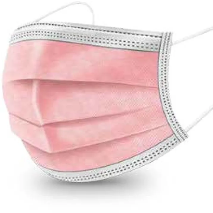 360 H.c. Srl Mascherina Chirurgica Rosa 17,5x9,5cm - 10 Pezzi