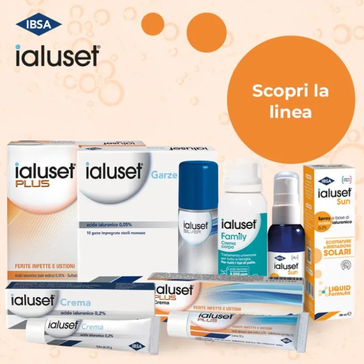 Ialuset Plus IBSA 10 Garze Medicate 10x10cm