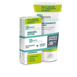 Idrogel Attivo + Detergente Viso Acneclin Dermovitamina