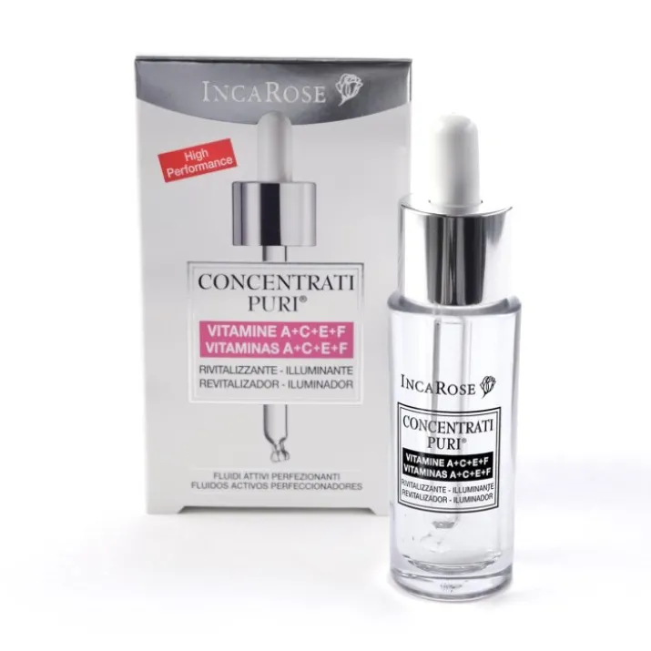 Incarose Concentrati Puri Vitamina A+C+E+F Trattamento Rivitalizzante 15ml