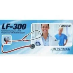 Intermed Lf-300 Stetoscopio Per Adulti Testina Piatta Nera
