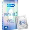 Invisible Xl Durex 6 Preservativi