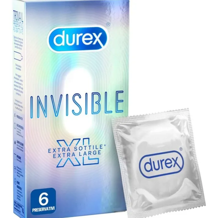 Invisible Xl Durex 6 Preservativi