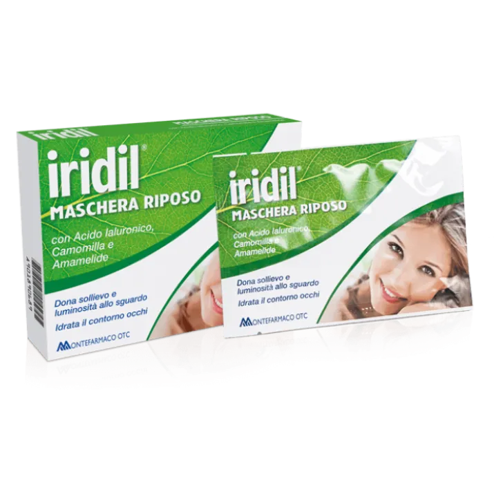 Iridil Maschera Riposo MONTEFARMACO Monodose 4 Pezzi