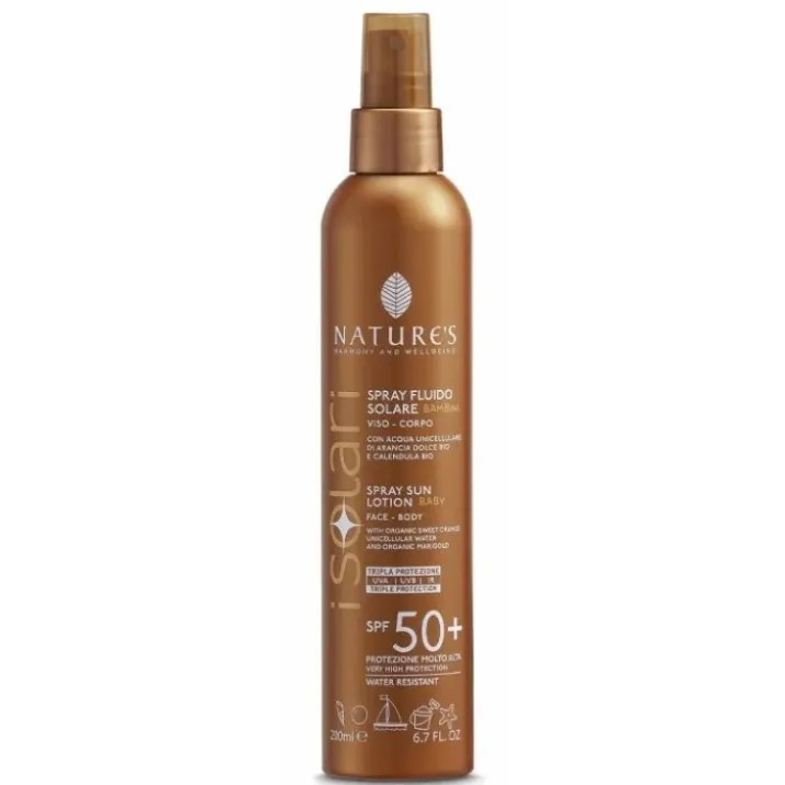 I SOLARI Spray Fluido Bambini SPF50+ Nature's 200ml