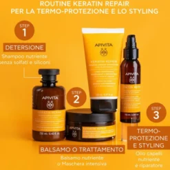 Keratin Repair Nourish & Repair Hair Oil Apivita 100ml