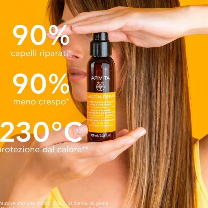 Keratin Repair Nourish & Repair Hair Oil Apivita 100ml