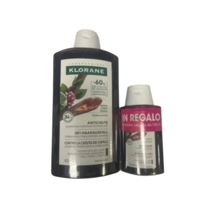 Klorane Shampoo alla Chinina 400ml + 100ml Rinforzante