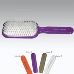 Koh-I-Noor Spazzola Pneumatica Quadra Con Picchi Cilindrici In Plastica Colore Viola COD 8105C