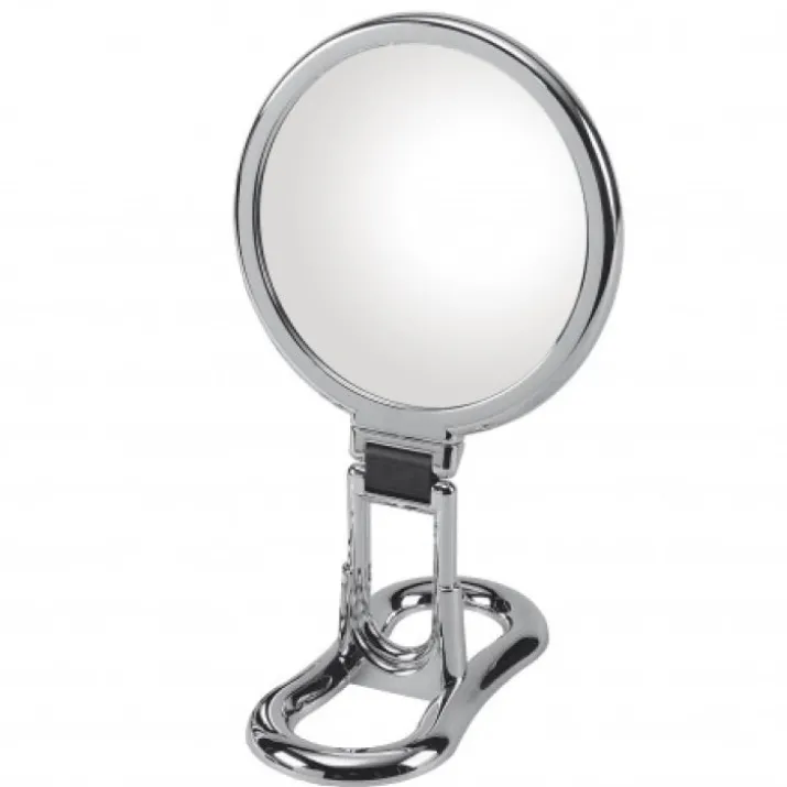 Koh-I-Noor Specchio Cromato Bifacciale Con Ingrandimento x3 Manico Pieghevole e Supporto Da Tavolo COD399KK-3