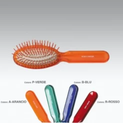 Kooh-I-Noor Spazzola Pneumatica Ovale Piccola Con Picchi Cilindrici In Plastica Colore Verde COD 7109P