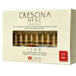Labo Crescina HFSC Con Agenone Dosaggio 1300 Formato Donna 20 Fiale