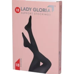 Ladygloria 18 Autoreggente 140Den Nero 4 GloriaMed® 1 Paio