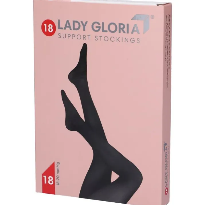 Ladygloria 18 Autoreggente 140Den Nero 4 GloriaMed® 1 Paio