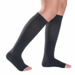 Ladygloria 18 Gambaletto Punta Aperta Nero 3 GloriaMed® 1 Paio