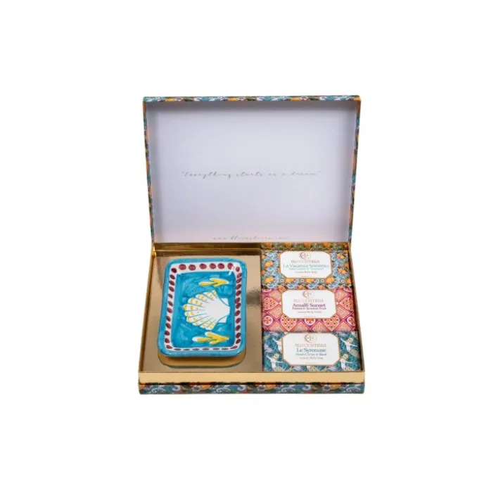 Lemon Gift BoxBlu Costiera 3 Saponi