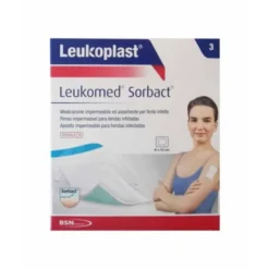 Leukomed Sorbact Medicazione 8x10cm 3 Pezzi