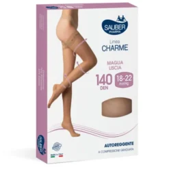 Linea Charme 140D Autoreggente Camel Tg.5 Sauber