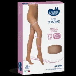 Linea Charme 70D Collant Nero Tg.5 Sauber