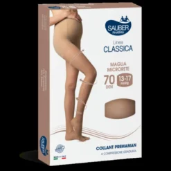 Linea Classica 70D Collant Premaman Nero Tg.5 Sauber