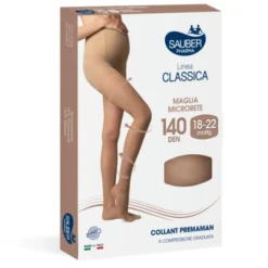 Linea Classica 140D Collant Premaman Nero Tg.5 Sauber