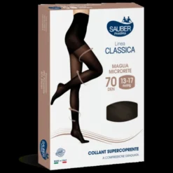 Linea Classica 70D Collant Supercoprente Grafite Tg.4 Sauber