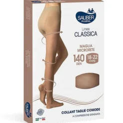 Linea Classica 140D Collant Taglie Comode Neutro Tg.5 Sauber