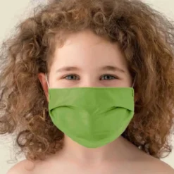 Linea Oro Kit 2 Mascherine Bambino Lavabili Paint Verde Angelo Carillo