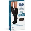Linea Uomo 140D Calza Cotone Nero Tg.S/M Sauber