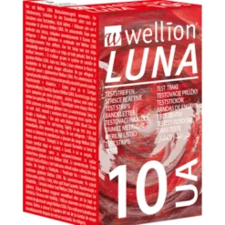 Luna UA Test Strips Acido Urico Wellion 10 Strisce Reattive
