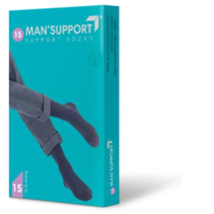 Man Support Cotton 15 Gambaletto Blu 5 GloriaMed®