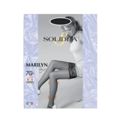 Marilyn Calze Autoreggenti 70 Den Sheer Solidea® Colore Camel Taglia 1-S 1 Paio
