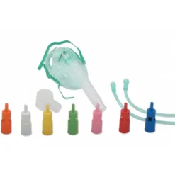 Maschera Venturi Per Ossigeno Con Raccordi Colorati