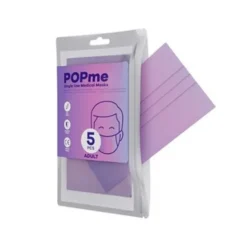 Mascherina Chirurgica Adult Lavander POPme 5 Pezzi