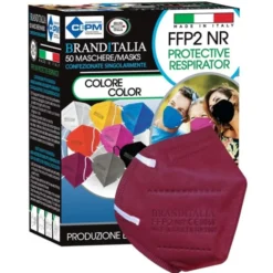 Mascherina FFP2 NR Bordeaux Brand Italia 1 Pezzo