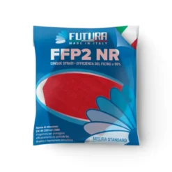 Mascherina FFP2 Rosso Futura 1 Pezzo