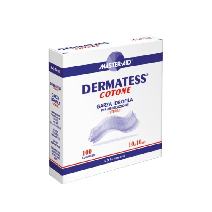 Master-Aid® Dermatess® Cotone Garza Idrofila Per Medicazione Sterile 36x40 cm 12 Pezzi