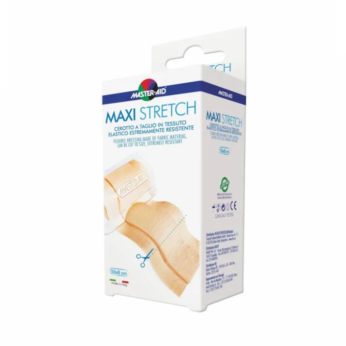 Master-Aid® Maxi Stretch Cerotto A Taglio In Tessuto Elastico Estremamente Resistente 1 Pezzo 50x6cm