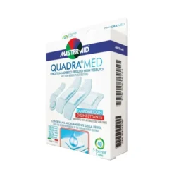 Master-Aid® Quadra Med® Cerotti In Morbido Tessuto Non Tessuto Tampone Con Disinfettante 20 Strip Medio