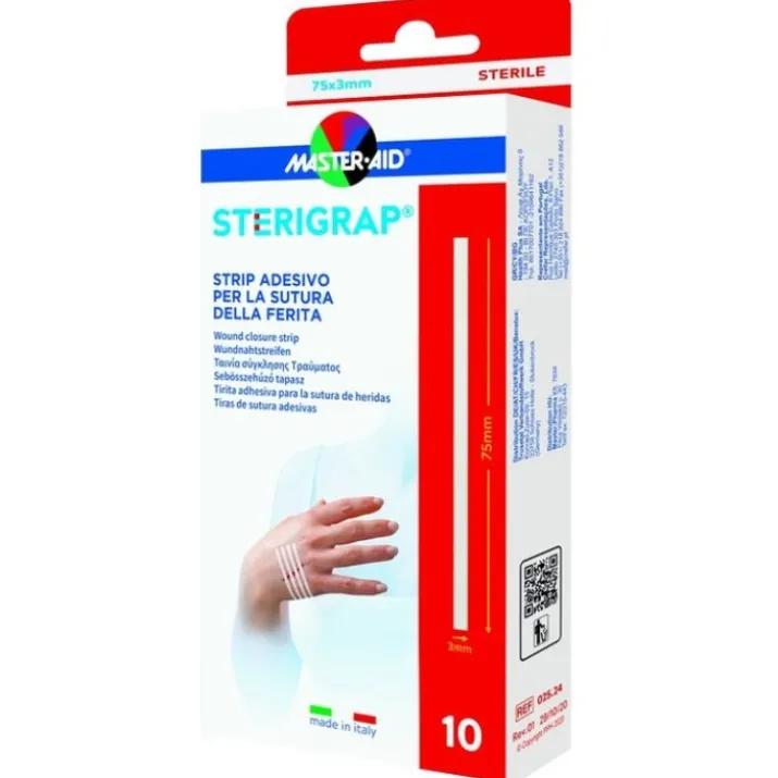 MASTER-AID® STERIGRAP® Strip Adesivo 75X3mm 10 Pezzi