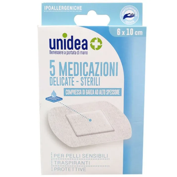 MEDICAZIONI DELICATE STERILI unidea 6x10cm 5 Medicazioni