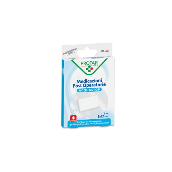 Medicazioni Post Operatorie Acquastop 7,5x5cm PROFAR® 4 Pezzi