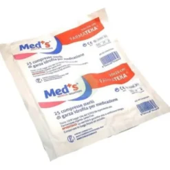 Meds Garza Laparotomica 20x20cm, 12/8 Fili con Bario