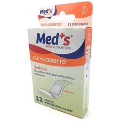 Med's Strips Tnt Cerotti Delicati Misura Grande 12 Pezzi