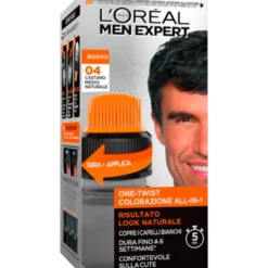 MEN EXPERT One Twist Colorazione Uomo 04 Castano Medio Naturale L'Oreal 50ml