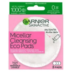Micellar Cleansing Eco Pads Garnier SkinActive 3 Pezzi