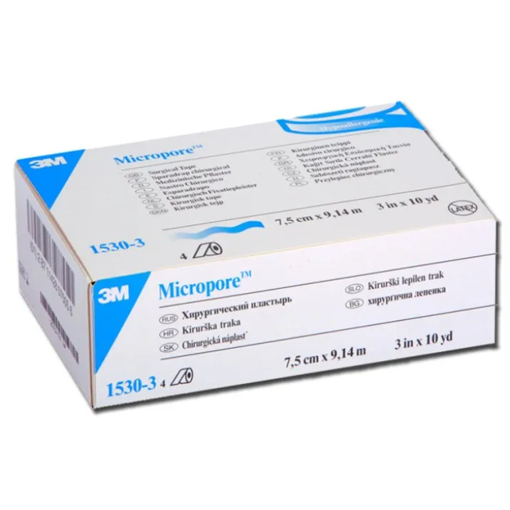 MICROPORE 3M H 76MMX9,14M