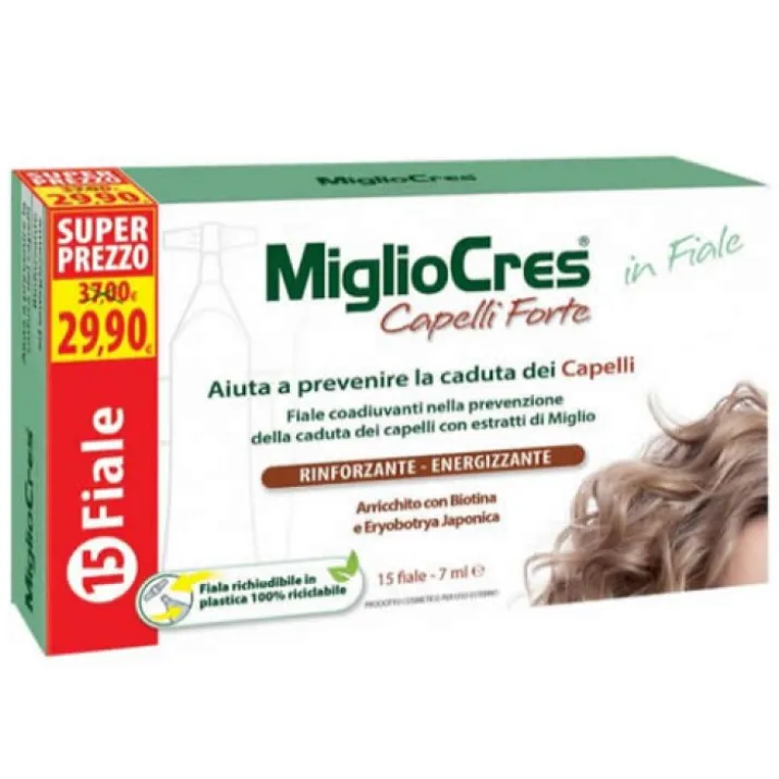MiglioCres Capelli Forte 15 Fiale Da 7ml