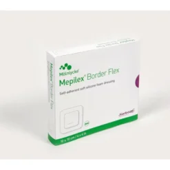 Mölnlycke® Mepilex® Border Flex Medicazione Multiuso All-In-One In Schiuma Con Safetac® Misura 10x10cm 5 Pezzi